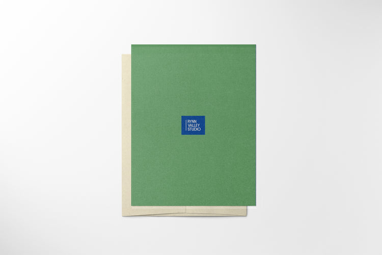 4x6 card with a blank interior, crafted from high-quality paper. Ideal for writing personalized messages or notes, offering a sophisticated and versatile option for any occasion.