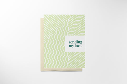 4x6 card with a blank interior, crafted from high-quality paper. Ideal for writing personalized messages or notes, offering a sophisticated and versatile option for any occasion.