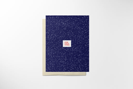 4x6 card with a blank interior, crafted from high-quality paper. Ideal for writing personalized messages or notes, offering a sophisticated and versatile option for any occasion.