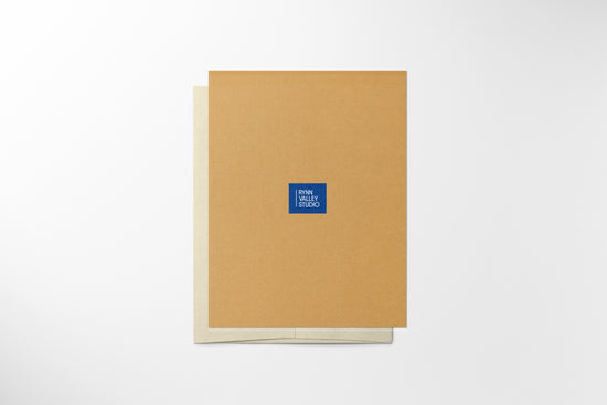 4x6 card with a blank interior, crafted from high-quality paper. Ideal for writing personalized messages or notes, offering a sophisticated and versatile option for any occasion.