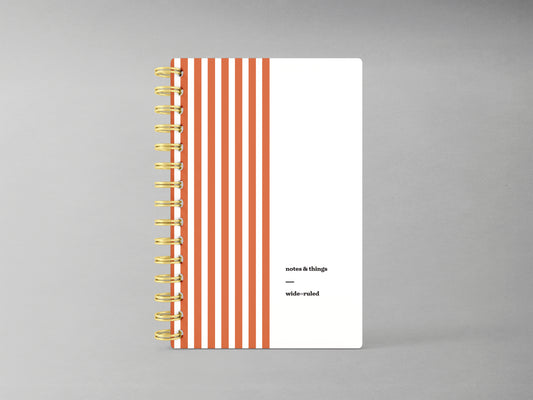 Striped Spiral Notebook