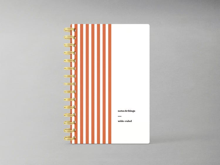 Striped Spiral Notebook